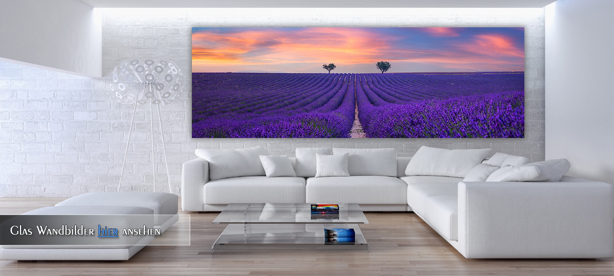 Glas Wandbild